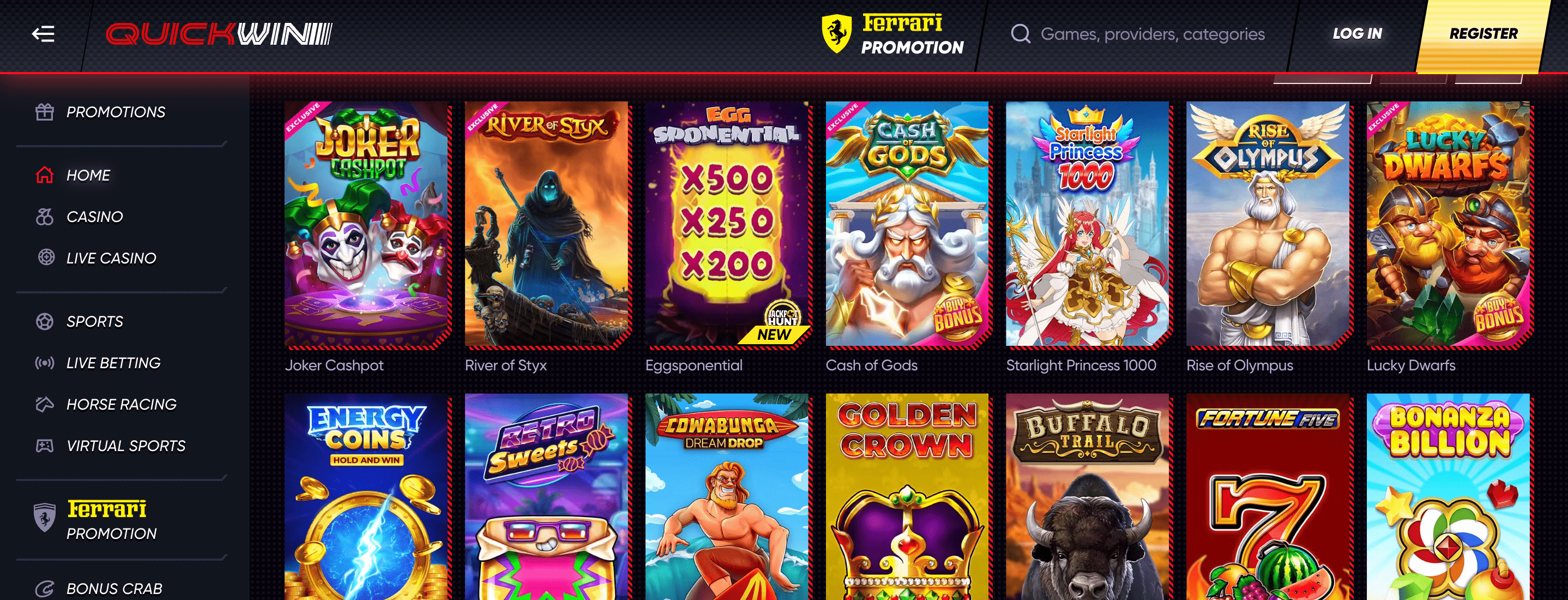 QuickWin Casino New Zealand Slots